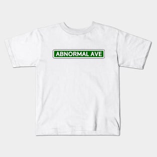 Abnormal Ave Street Sign Kids T-Shirt